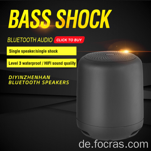 Wasserdichtes, tragbares Bluetooth -Funklautsprecher